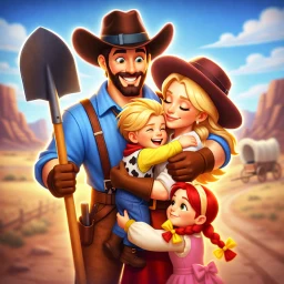 Westward Farm: Family Escape 图标